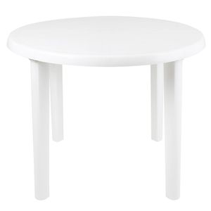 Mesa Plástica Redonda Desmontável Mor MOR