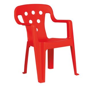 Poltroninha Plástica Kids Vermelha MOR