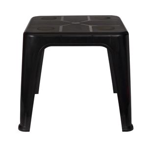 Mesa Plástica de Apoio com Porta Copos Preta Mor