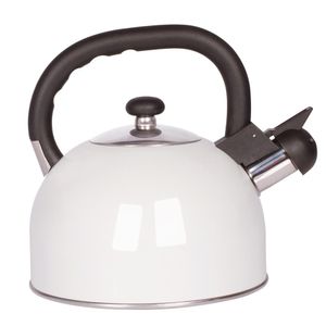 Chaleira Aço Inox 2,5 Litros Mattina - Branco