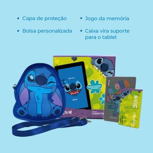 Tablet Positivo Vision TAB 7 Stitch + Capa e Bolsa - Octa-Core 3GB RAM 64GB Android 14 Go Wi-Fi Tela 7” IPS – Preto