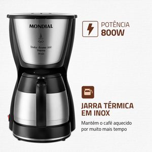 Cafeteira Elétrica Mondial Dolce Arome C-33JT-24X
