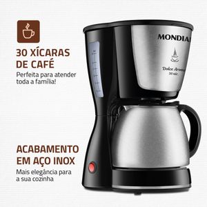 Cafeteira Elétrica Mondial Dolce Arome C-37JI-30X