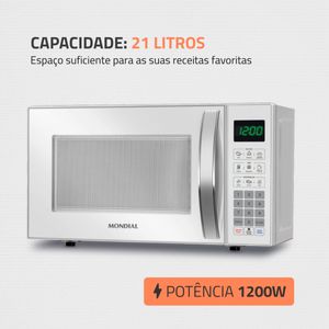 Micro-ondas 21L Mondial MO-01-21-W