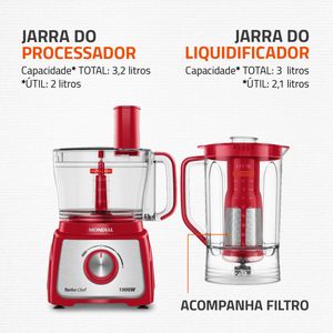 Multiprocessador Turbo Chef 5 em 1 Mondial MPN-01-R