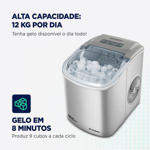 Máquina de Gelo Turbo Ice Premium Mondial MG-12-GI