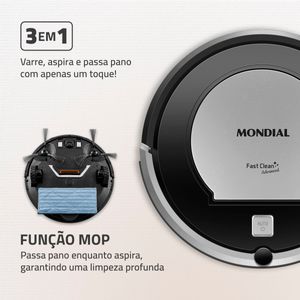 Robô Aspirador de Pó Fast Clean Advanced Mondial RB-04