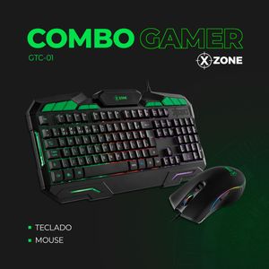 Kit Gamer 2 em 1 Mouse e Teclado Xzone - GTC-01