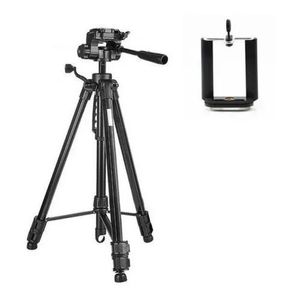 Tripe Universal 1,70 PRETO para Câmeras Fotográficas com suporte para celular