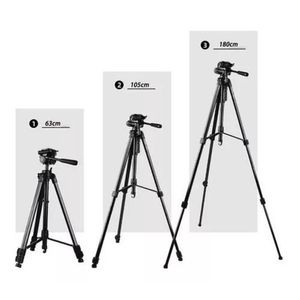 Tripe Universal 1,70 PRETO para Câmeras Fotográficas com suporte para celular