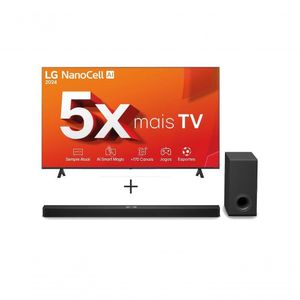 Combo Smart TV LG NanoCell NANO80 4K de 86" + Soundbar LG S90TY