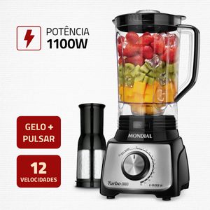 Liquidificador Mondial Turbo Inox 3L L-1100-BI