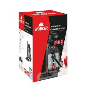 Aspirador De Pó e Água 20 Litros 1400W 127V Worker