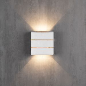 Arandela Blumenau Clean Led Aletada 6W Bivolt 3000K