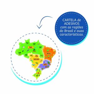 Quebra Cabeça Mapa Do Brasil Em 3D Elka 1109