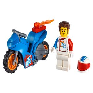 Lego City Moto De Acrobacias Foguete 14 Peças - 60298