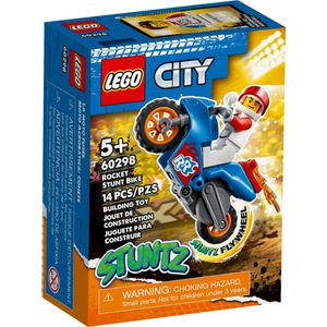 Lego City Moto De Acrobacias Foguete 14 Peças - 60298