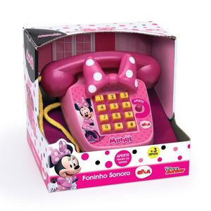 Telefone Infantil Foninho Sonoro Minnie - Elka 1061