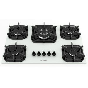 Fogão Cooktop Tripla Chama - 05 Bocas - Mueller Branco