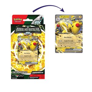 Pokémon Baralho De Batalha Ampharos Ex Com 60 Cartas - 290