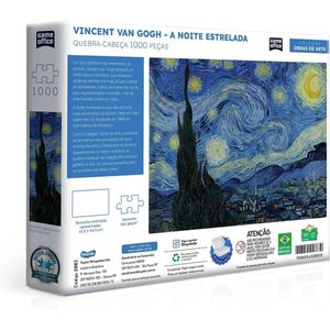 Quebra-Cabeça Van Gogh Noite Estrelada 1000 peças - Toyster 2883