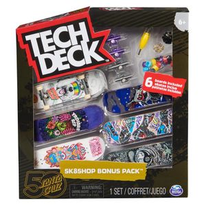 Tech Deck Santa Cruz Pack Com 6 Skates e Acessórios - Sunny 2892