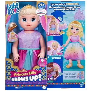 Boneca Baby Alive Princesa Ellie Com 75 Sons E Frases - F5236