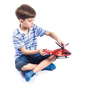 Brinquedo Mini Helicóptero De Polícia e Resgate - Bs Toys 257