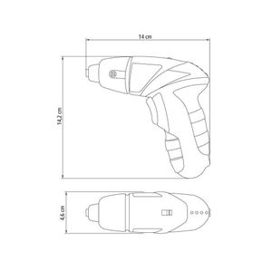 Parafusadeira Tramontina 21Pçs A Bateria Ni-Cd 3,6 V Bivolt