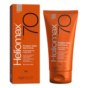 Melora Heliomax Protetor Solar Gel Creme Facial  Fps 70 Tom Claro 50g