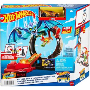 Hot Wheels Pista Ataque Do Morcego City Loopi - Mattel HTN78