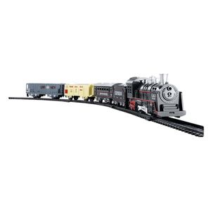 Pista De Trem Locomotiva 4 Vagões Som E Luz Dm toys - 5373