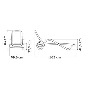 Espreguiçadeira Com Tela Tramontina Cancún Em Polipropileno Camurça
