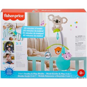 Móbile De Berço Fisher Price Relaxante e Divertido 3 Em 1