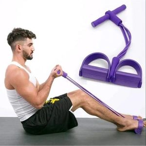 Extensor Elastico De Exercicios Treino Musculacao Academia Em Casa Com Apoio Yoga Peito Pernas Roxo