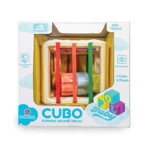 Brinquedo Infantil Cubo Formas Geométricas Polibrinq BB3014