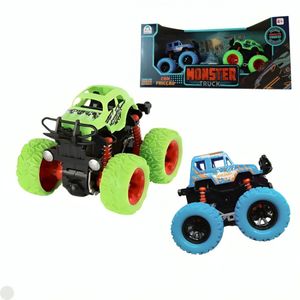 Carro De Fricção Azul e Verde Monster Truck - Braskit