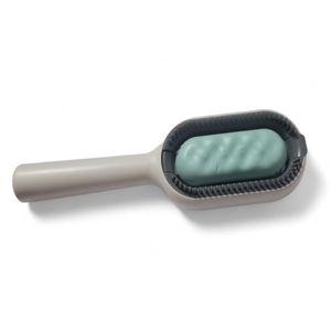 Escova Pente Pet Tira Pelos Silicone Tanque água 3x1 Verde