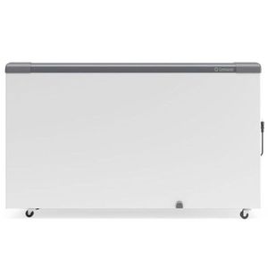 Freezer Plano Vidro Reto Deslizante Com Led Ghd400l Gelopar Expositor 395 Litros Cinza 110v