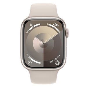 Apple Watch Series 9 (GPS 45 mm) Caixa Estelar de Alumínio com Pulseira Esportiva Estelar