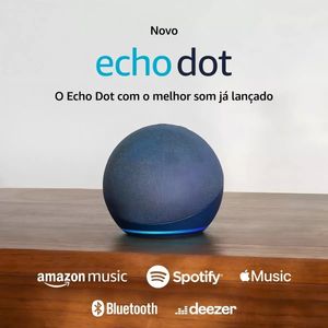 Echo Dot 5ª geração | O Echo Dot com o melhor som já lançado | Cor Azul