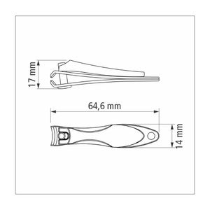 Cortador de Unha Tramontina em Aço Inox e Zamak