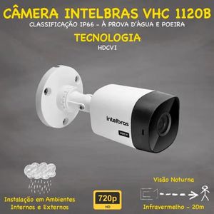 Kit 3 Câmeras Intelbras Vhl 1120b Hd Dvr De 8ch 1008-c 500gb