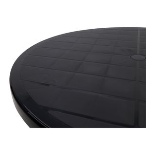 Mesa Tramontina Cassino 90 cm em Polipropileno Preto