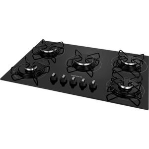 Cooktop A Gás 5 Bocas Mondial Ctg-02 Preto/Prata Bivolt