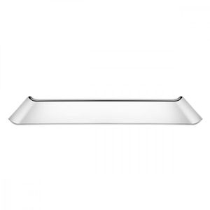 Bandeja Tramontina Quadrata Retangular em Aço Inox Alto Brilho 38x17 cm