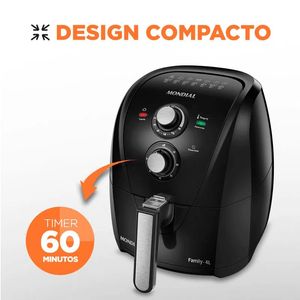 AIR FRYER 4,0L 1500W MONDIAL AFN-40-FB  ANTIADER TIMER 220V