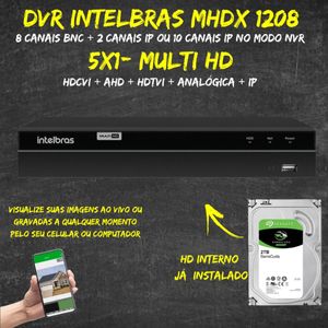 Dvr Gravador Inteligente 16ch Mhdx 1216 C/Hd 2TB