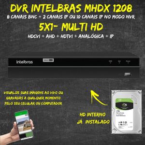 Dvr Mhdx 1216 16 canais multi hd C/Hd 1TB