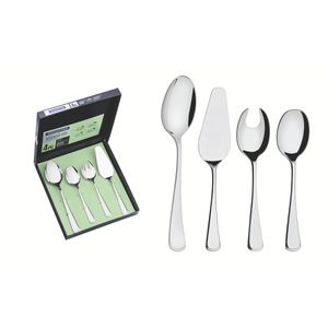Conjunto de Utensílios em Aço Inox com Acabamento Alto Brilho Mônaco 4pçs - Tramontina